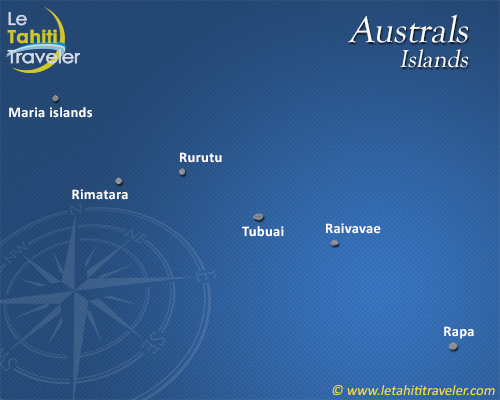 Australs islands map